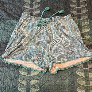 Soma Paisley turquoise Sleep Shorts